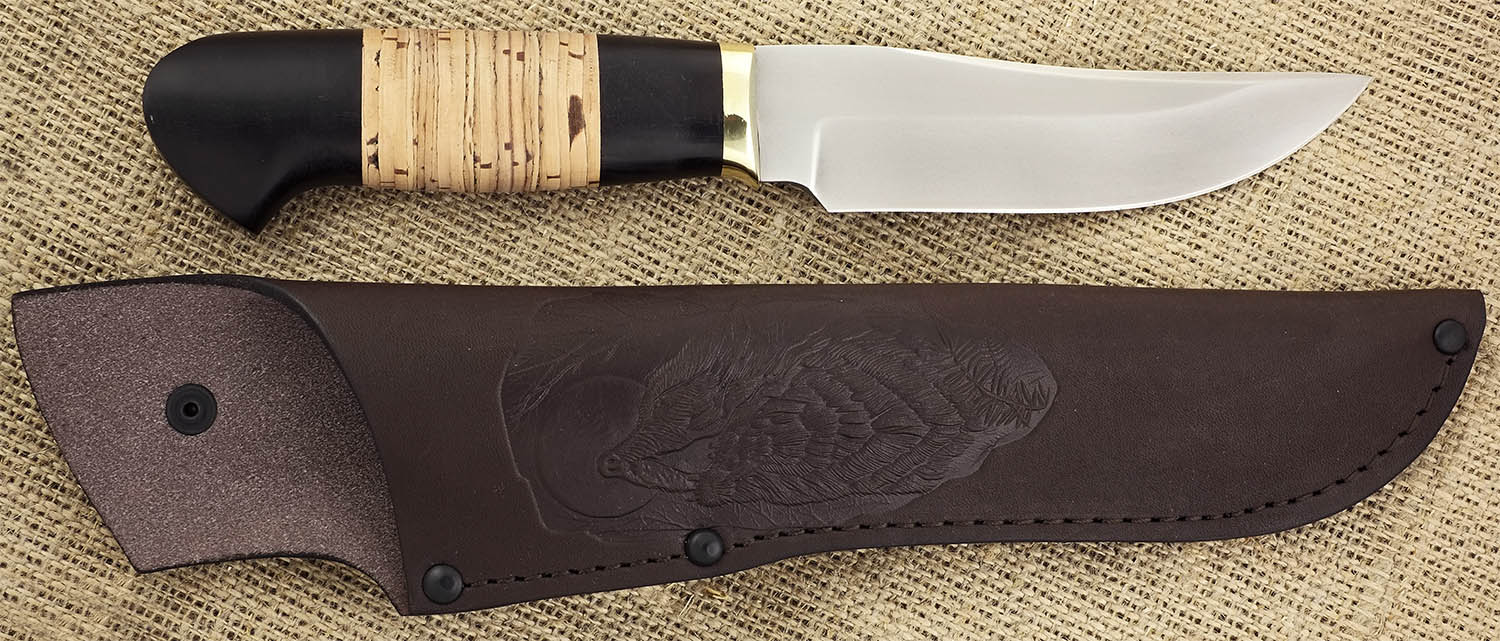 Нож ручной работы Ножемир булатная сталь ГУСАР (3181)б